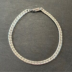Trifari Vintage Silver-Tone 12” Choker Necklace